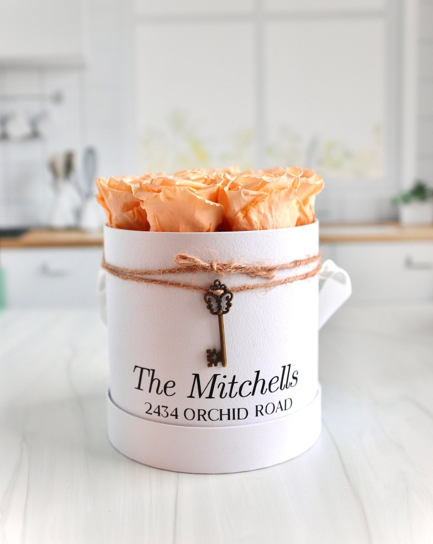 New Homeowners Personalized Rose Box