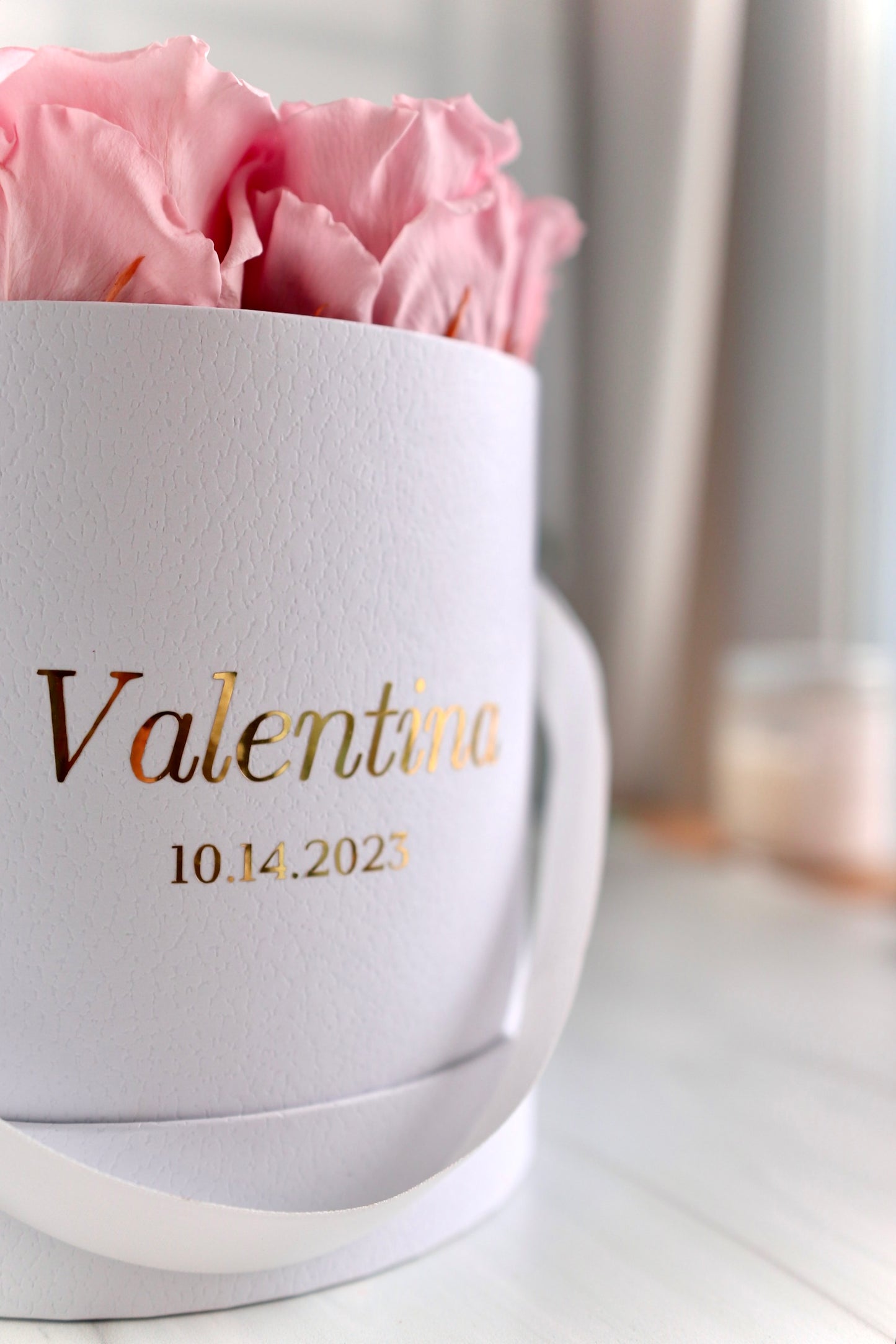 New Baby Personalized Rose Box