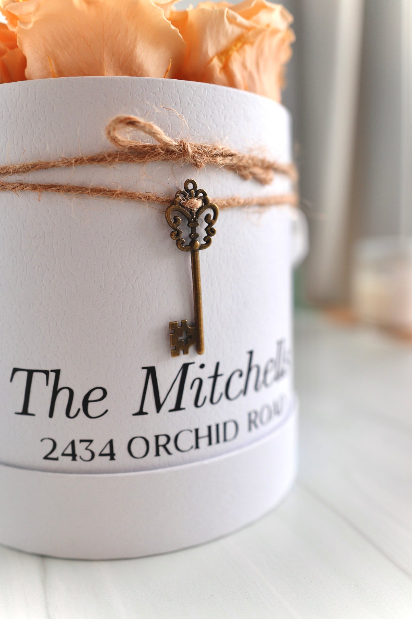 New Homeowners Personalized Rose Box