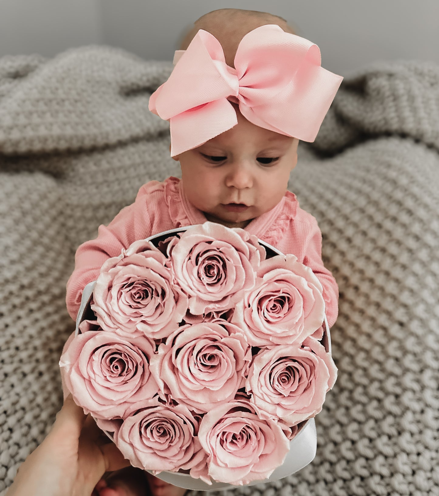 New Baby Personalized Rose Box