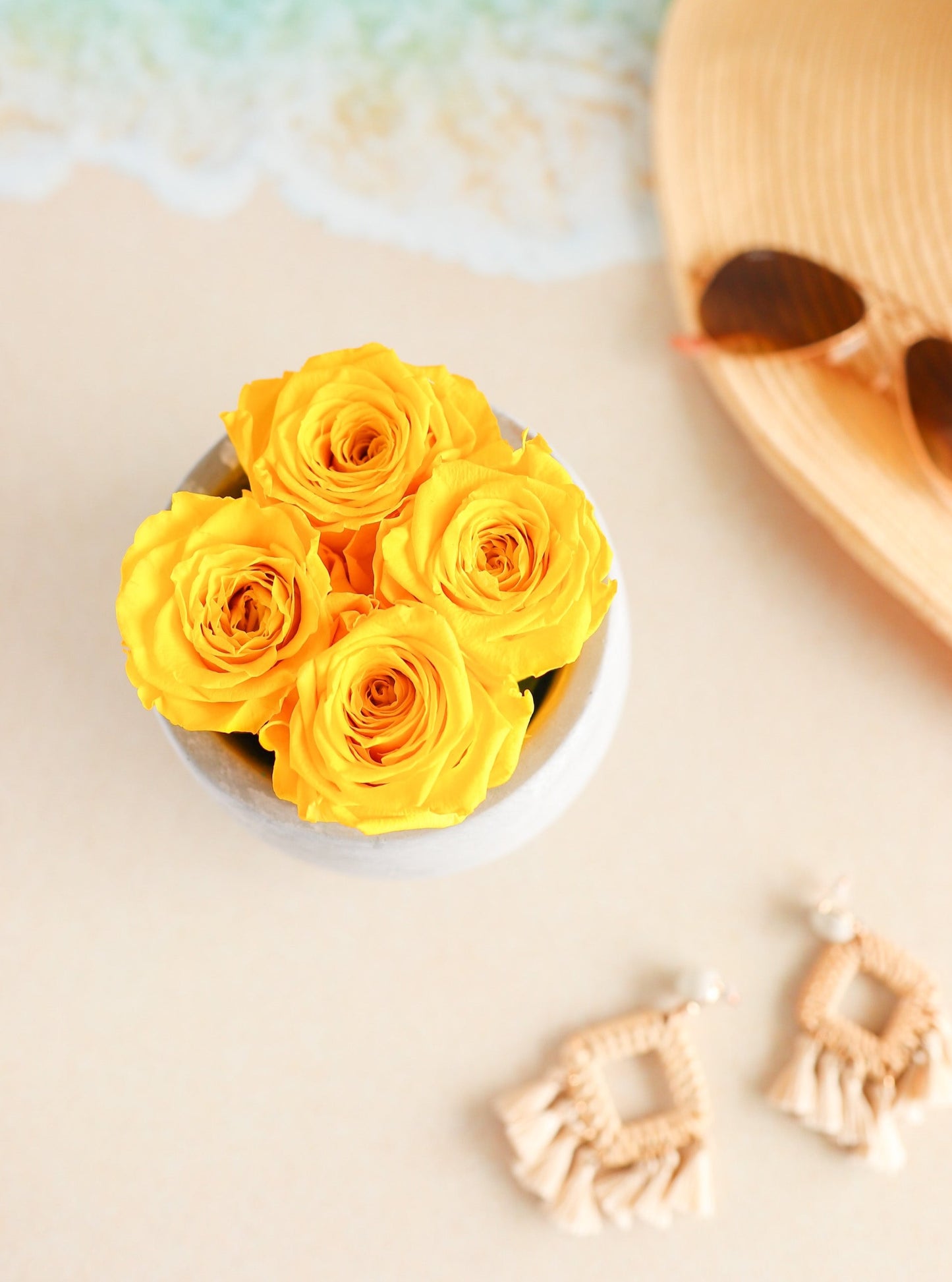 Cement Pot Small Centerpiece