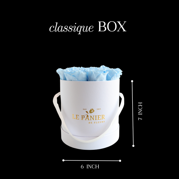 Classique Black Round Rose Box