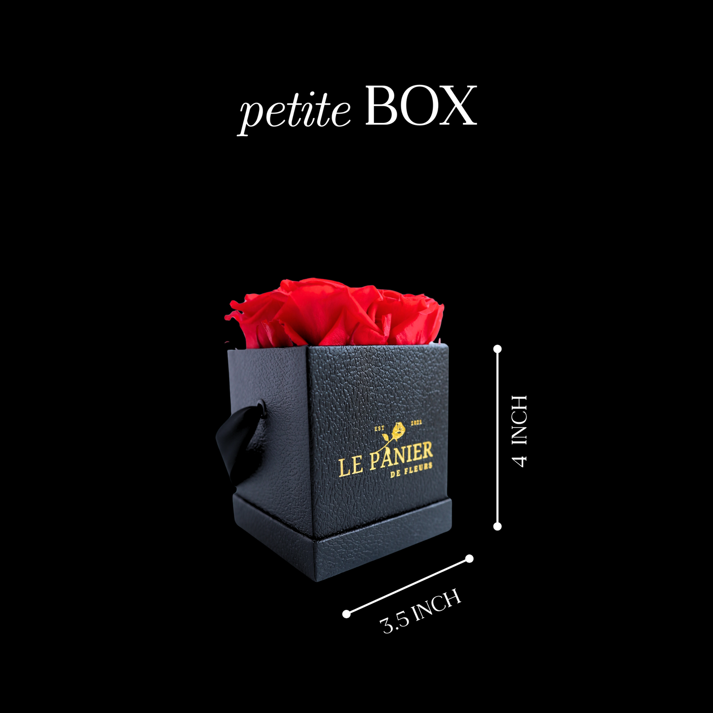 Petite Square Rose Box
